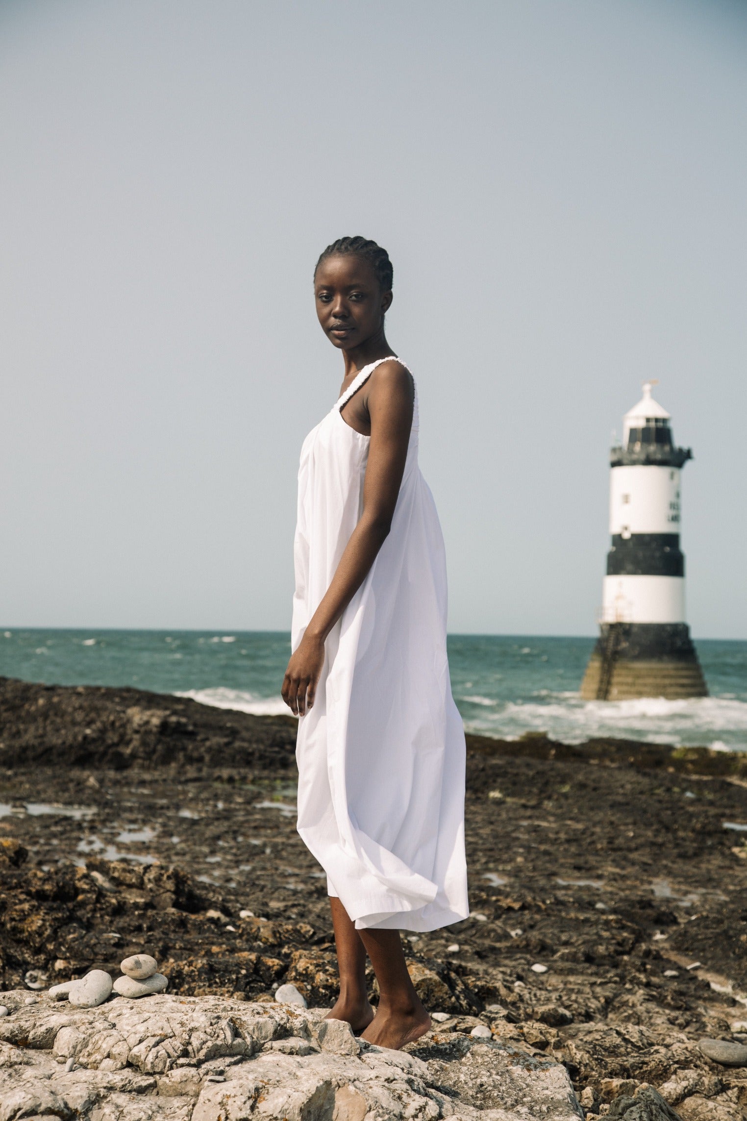 Onda Organic Cotton Dress in White