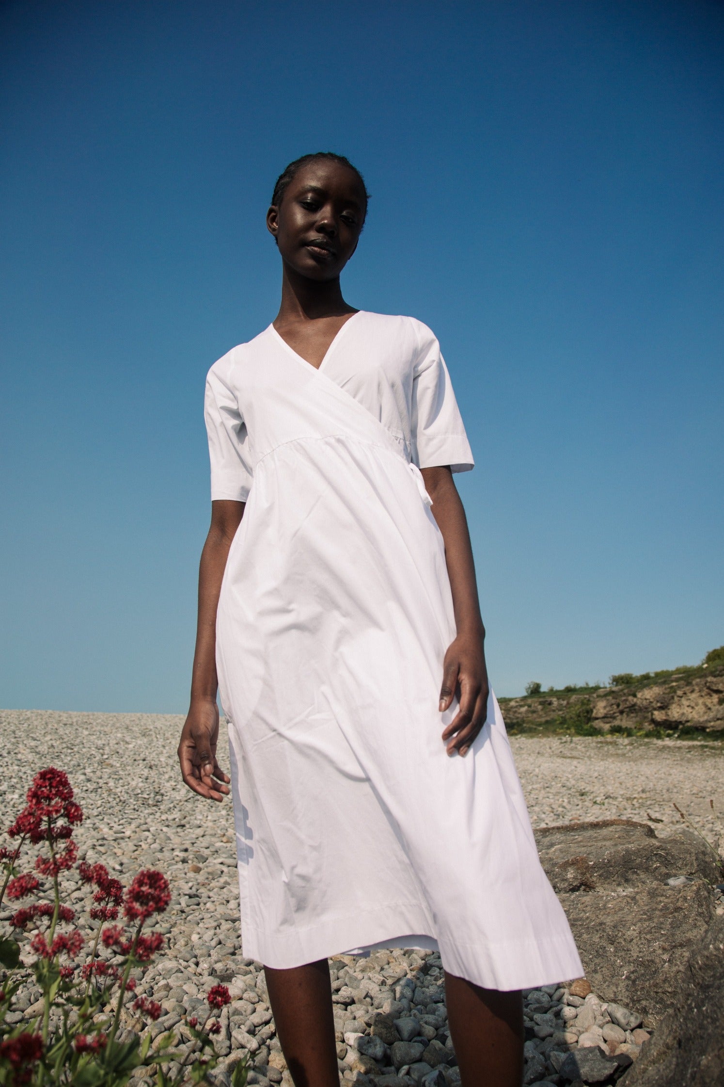 Gali Organic Cotton Dress in White