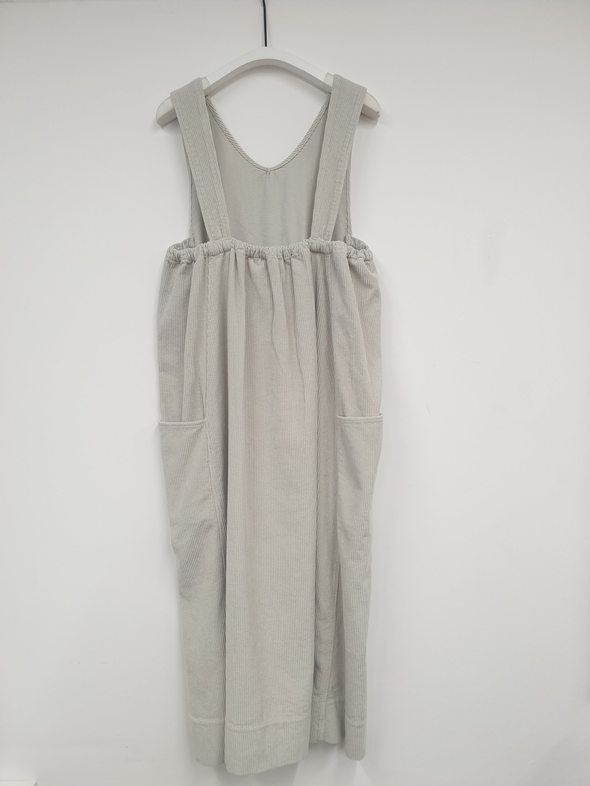 Nandina Organic Cotton Cord Dress in Stone