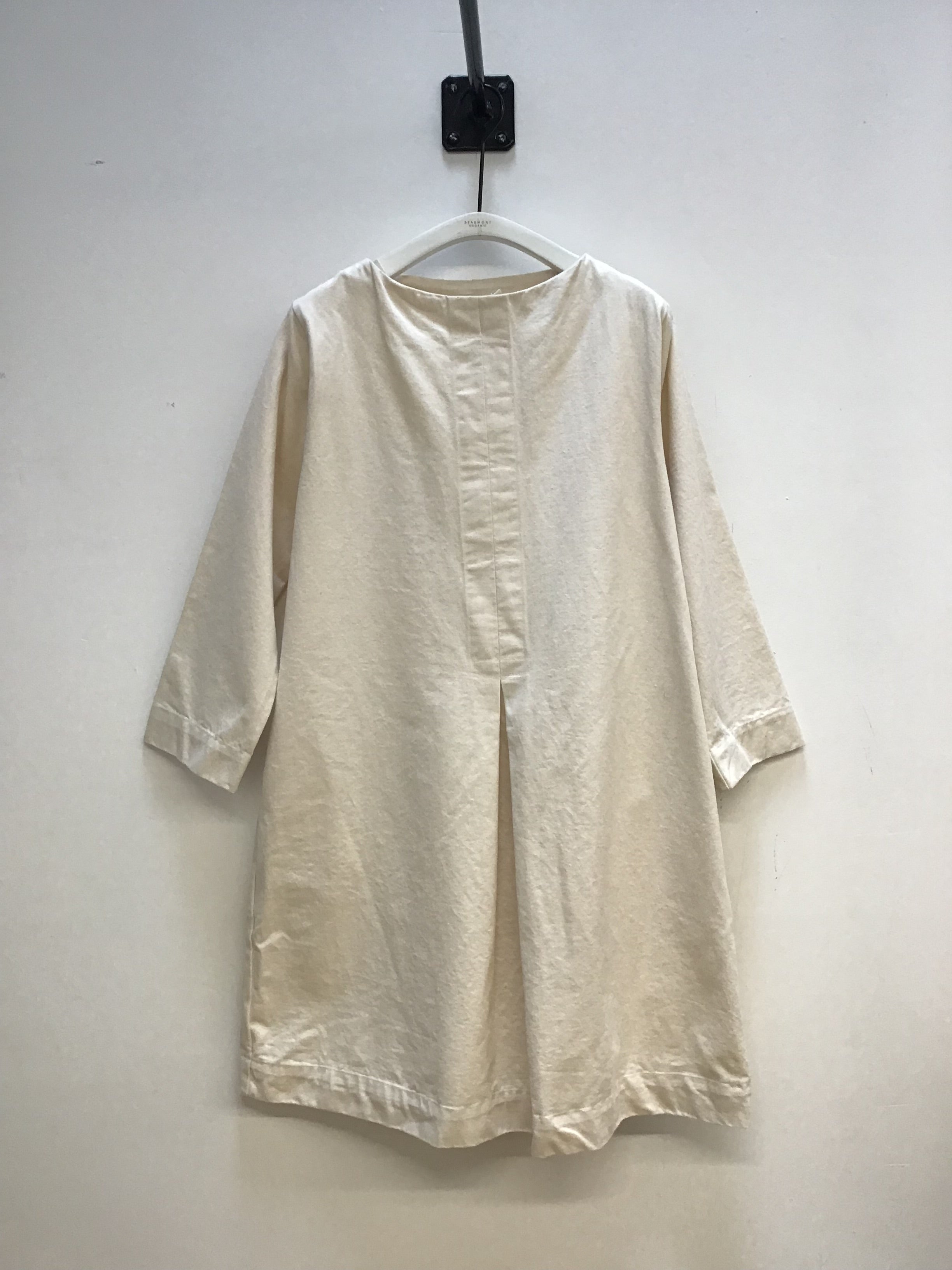 Hanae Organic Cotton Canvas Dress in Ecru Sample