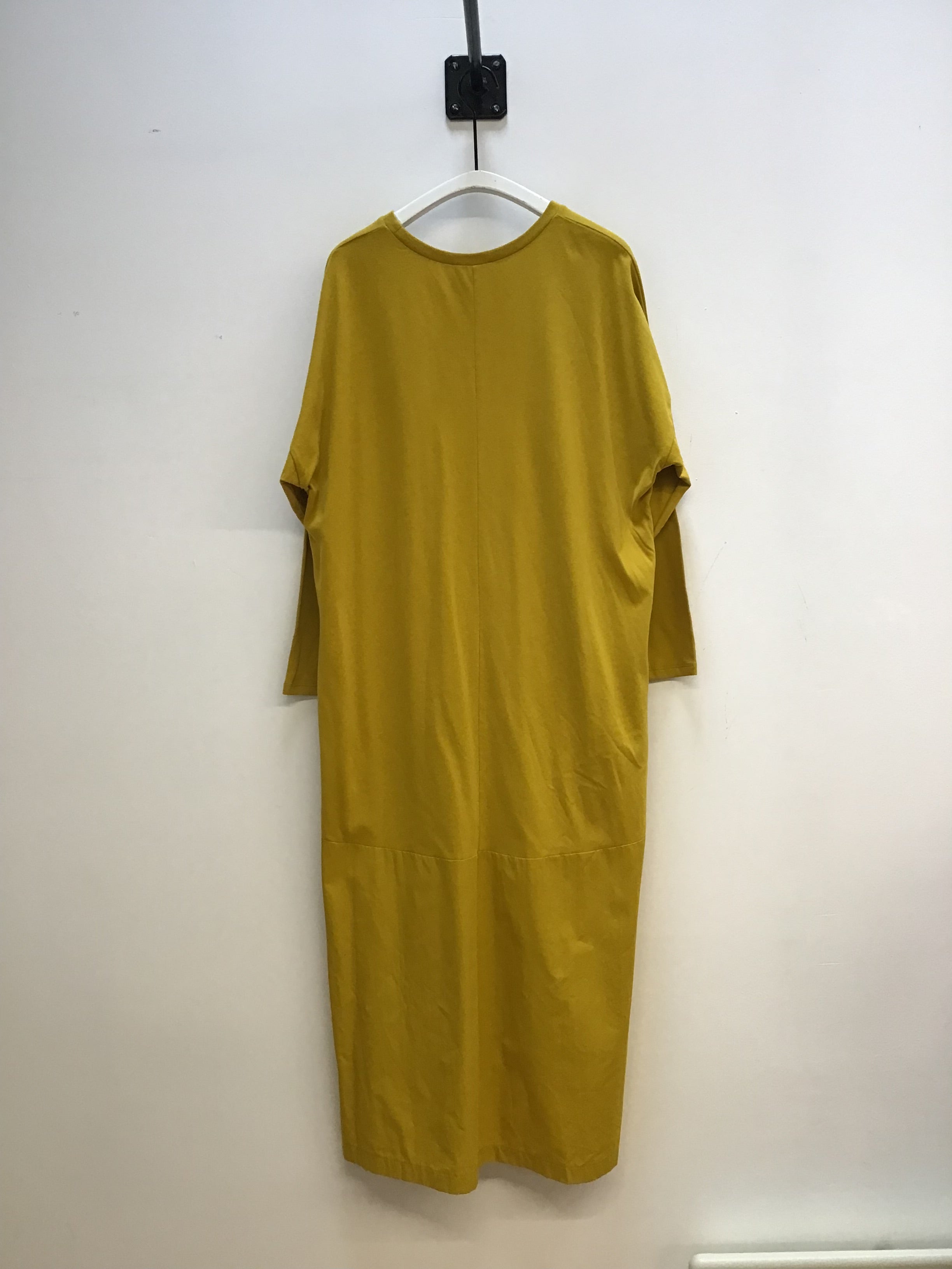 Kame Organic Cotton Long-Sleeved Dress in Chartreuse Sample