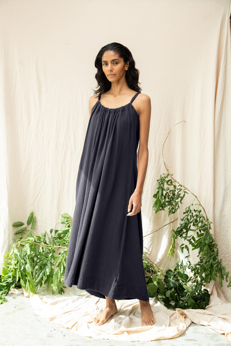 Wilder Organic Cotton Dress in Black