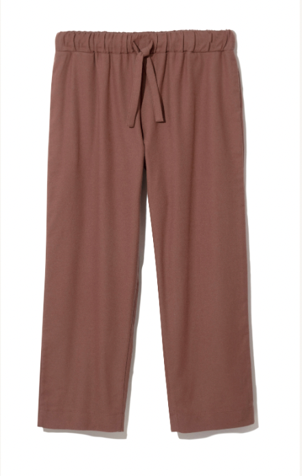 Maisie-Jane Organic Cotton Brushed Twill Trouser in Cinnamon