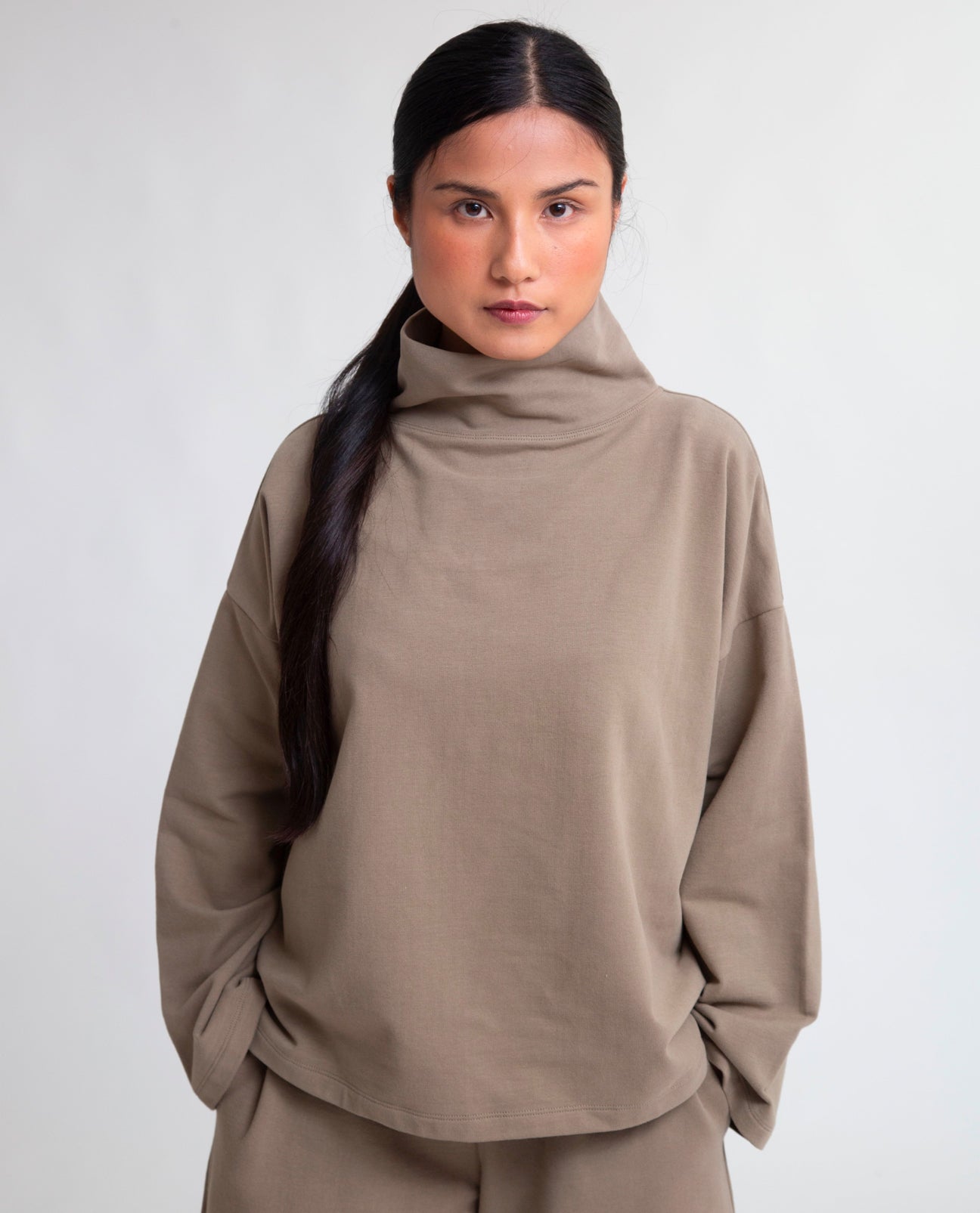 Ula Organic Cotton Sweatshirt in Lichen XS Preloved