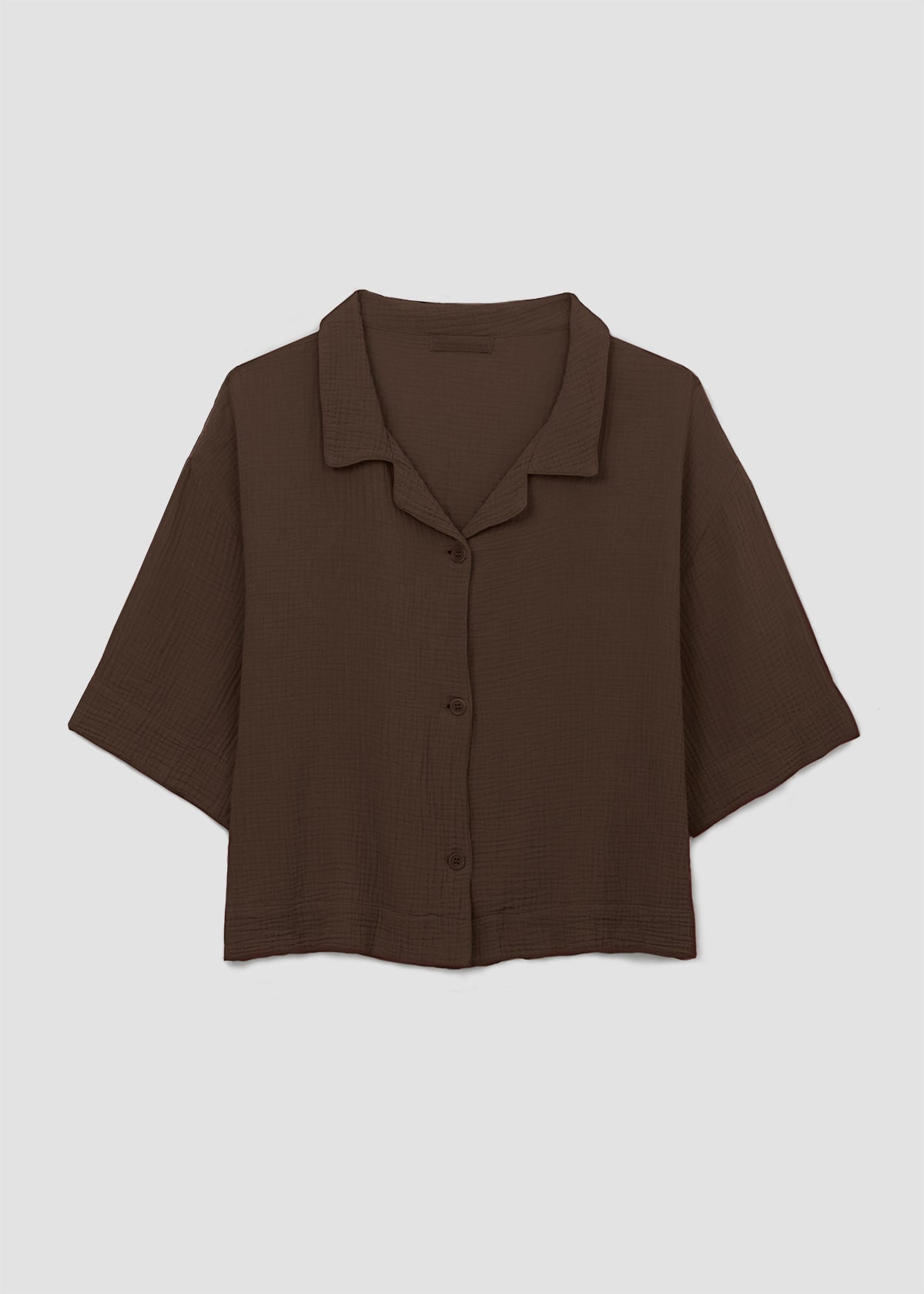 Ameera Organic Cotton Shirt in Cacao