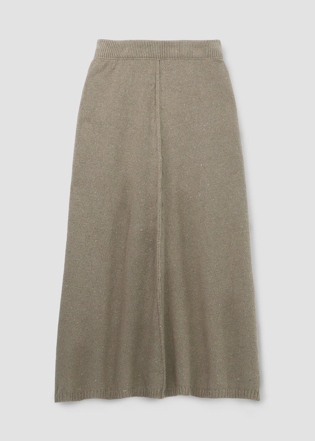Mio-Leigh Recycled Cotton Blend Knitted Skirt in Natural