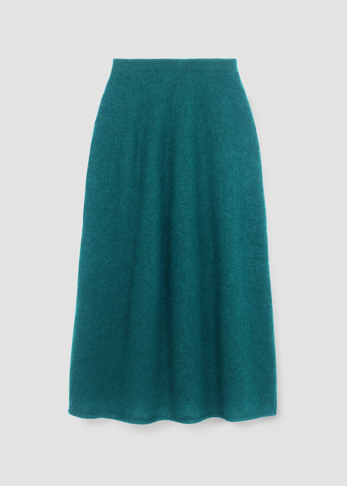 Rosalia Mohair Knitted Skirt in Pine