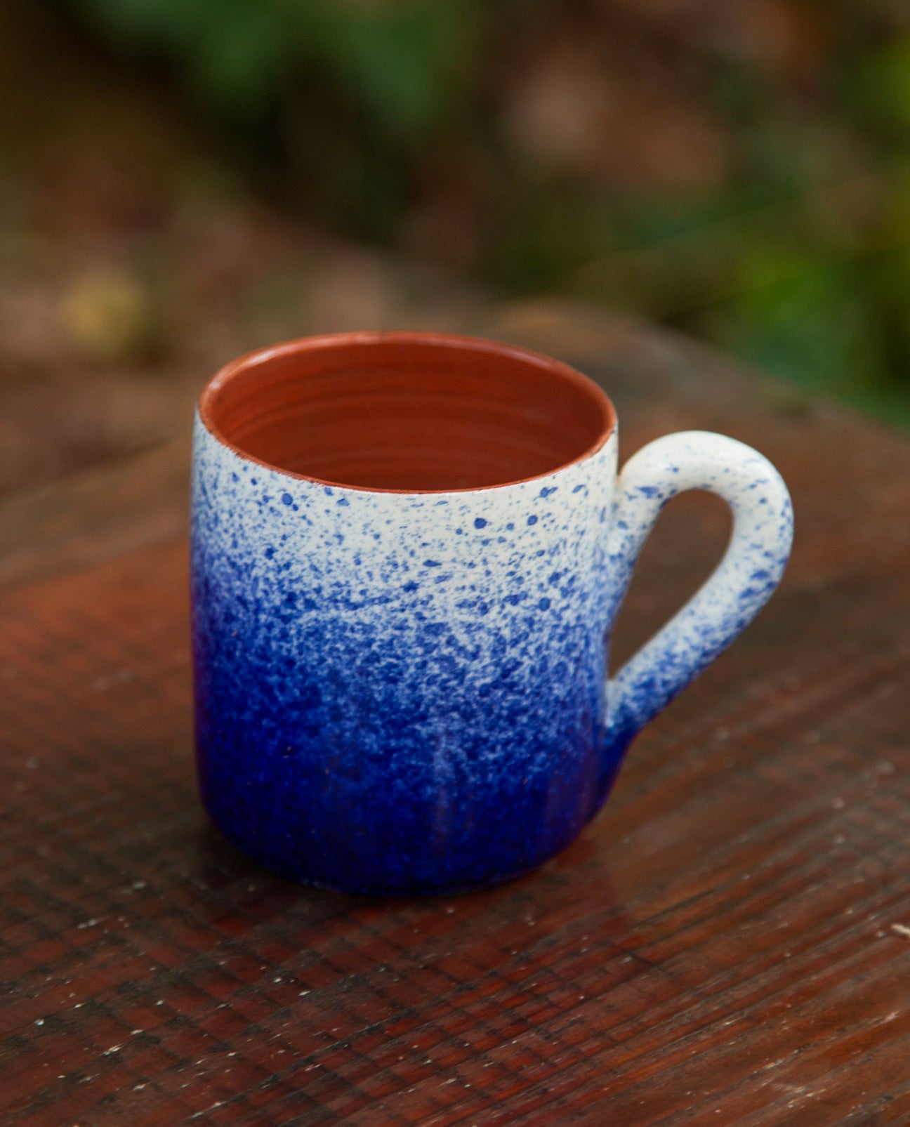 Splatterware Mug in Blue And White