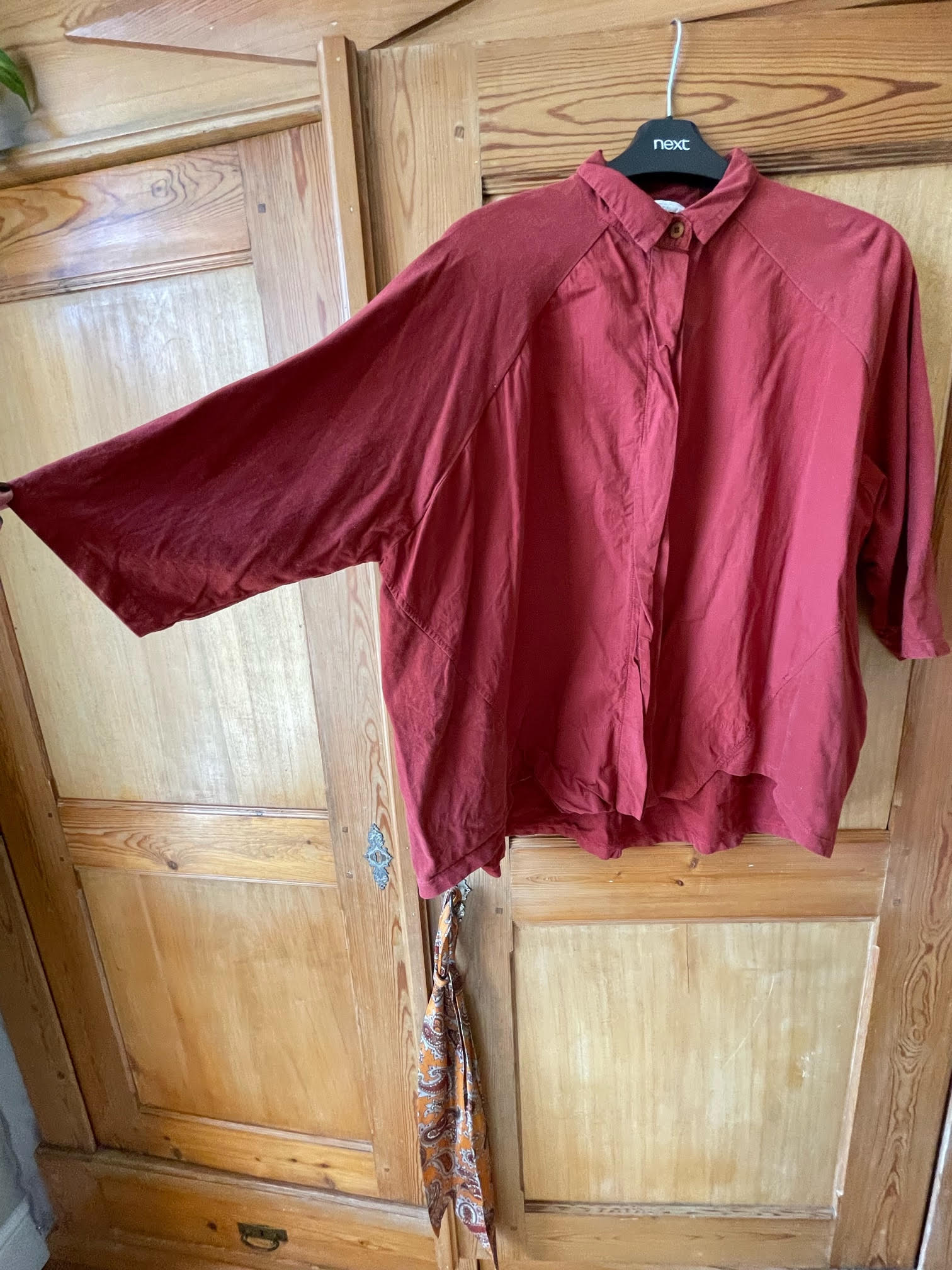 Terry Shirt In Rust Size S