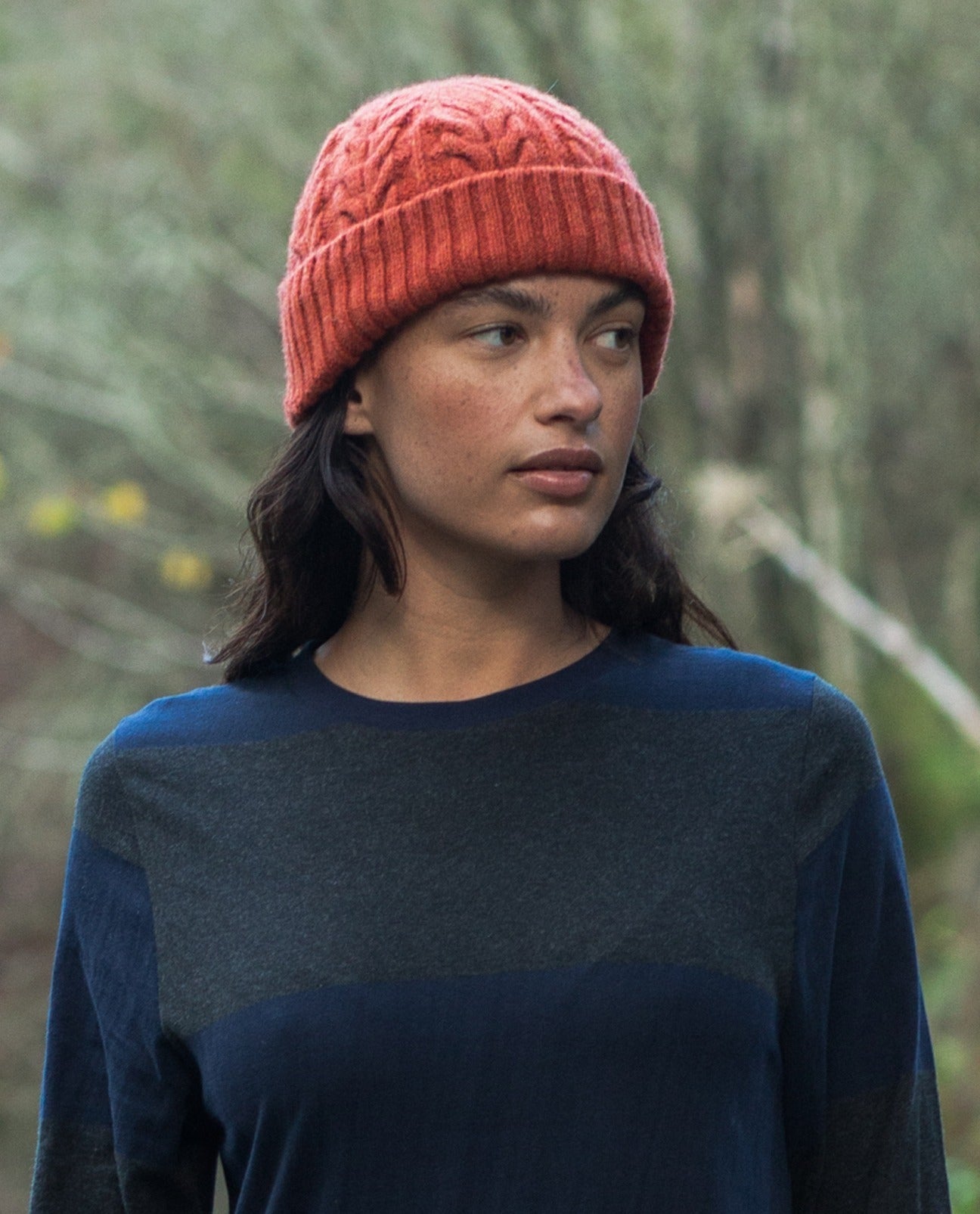 Brogan Lambswool Hat in Brick