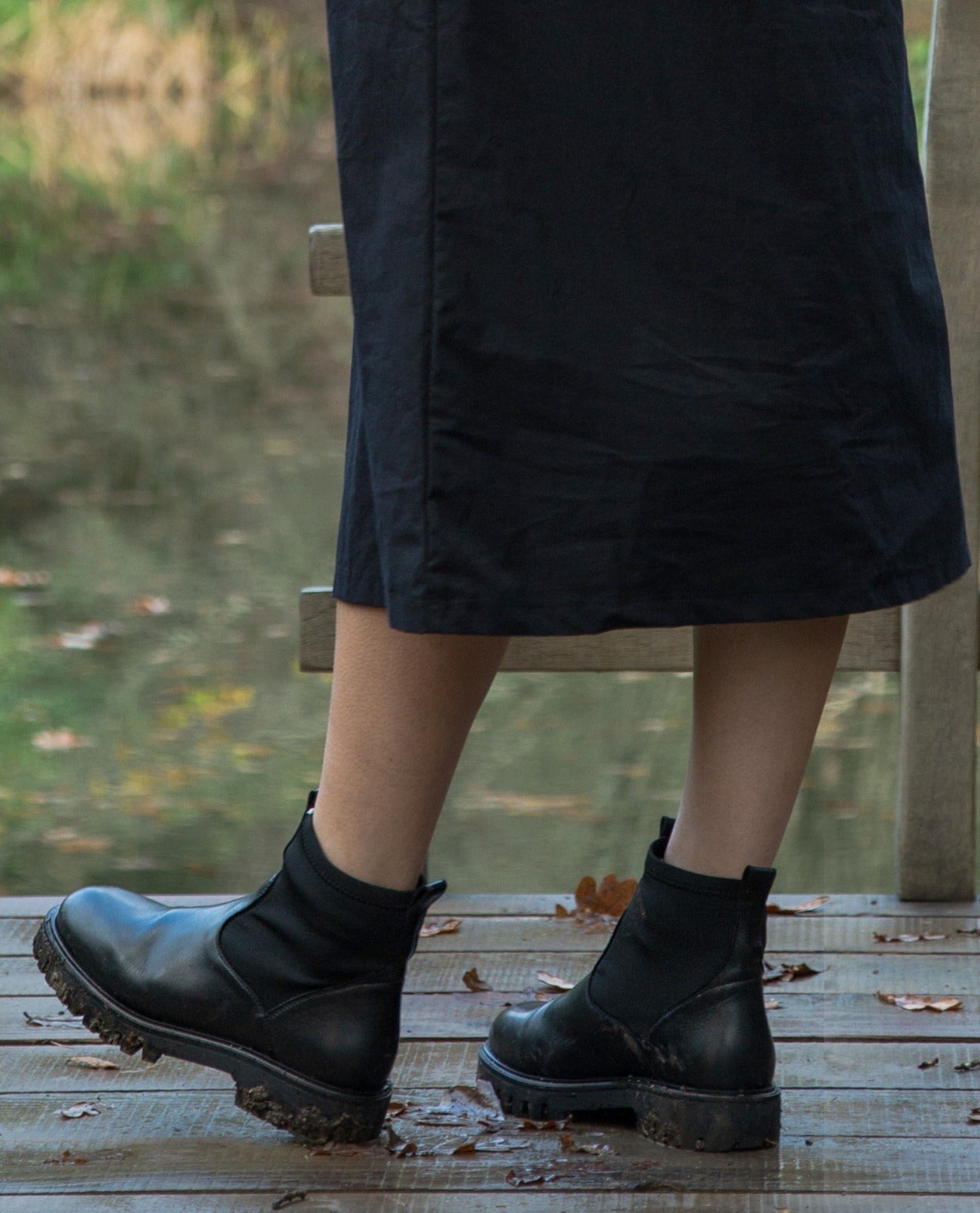 Harrington Leather Boot in Black