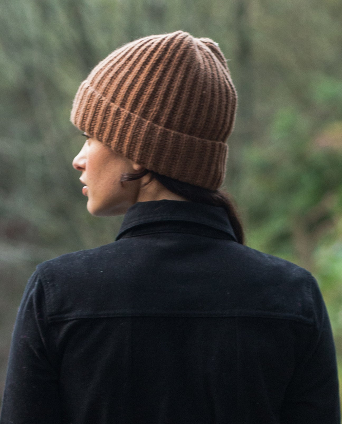 Hilda Merino Extrafine Virgin Wool Hat in Walnut