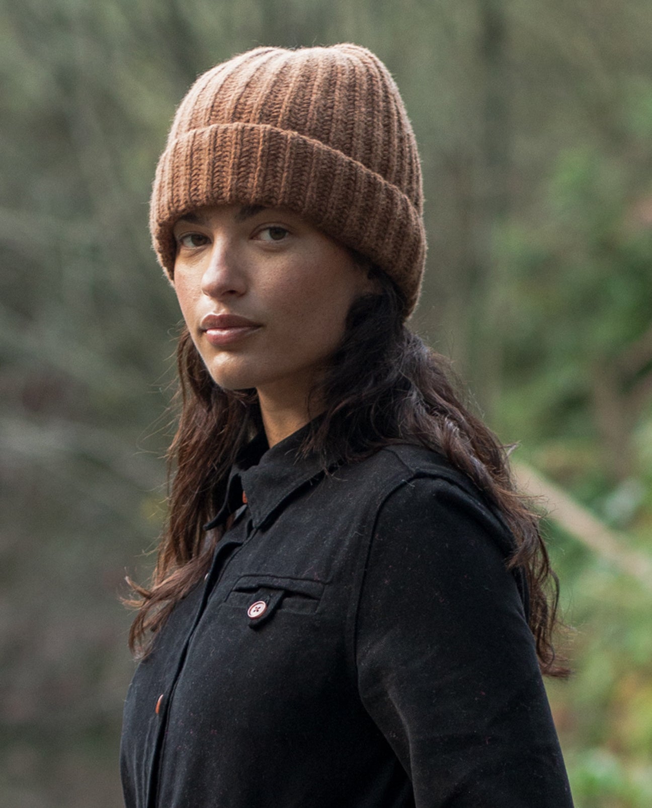 Hilda Merino Extrafine Virgin Wool Hat in Walnut