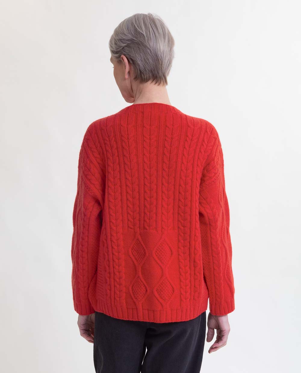 Kirstin Lambs Wool Jumper In Poppy Beaumont Organic