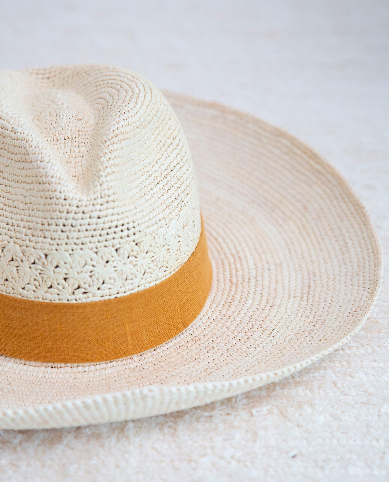 Fedora Hat With Sun Trim