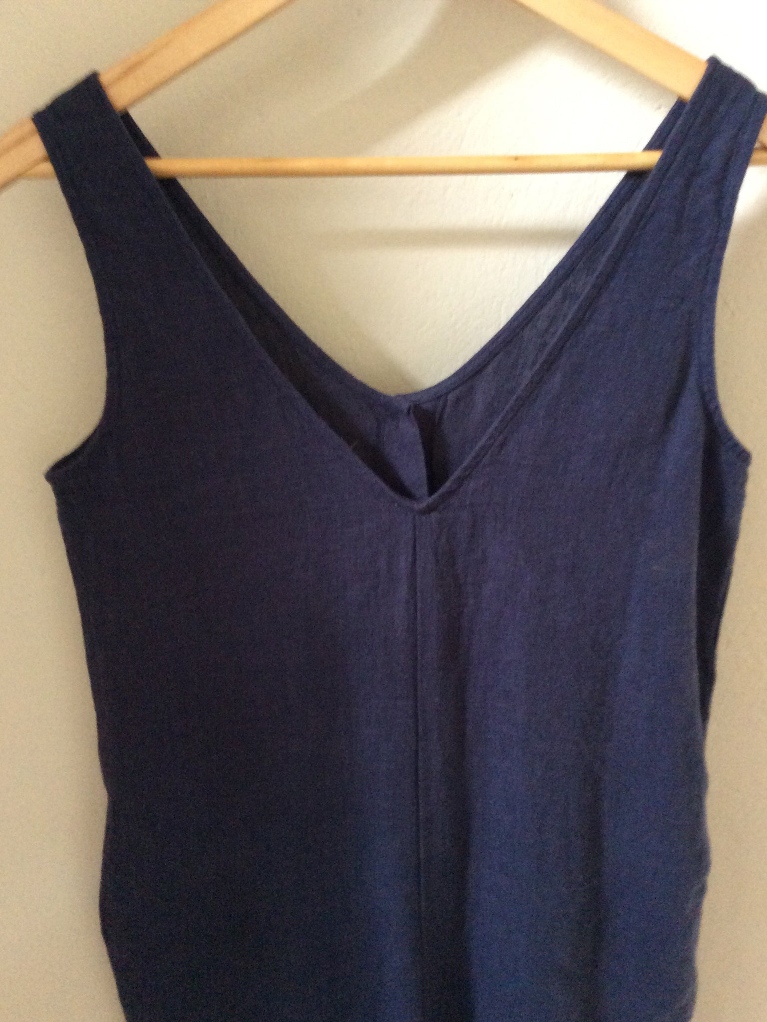 Gianna Linen Jumpsuit in Midnight XS Preloved