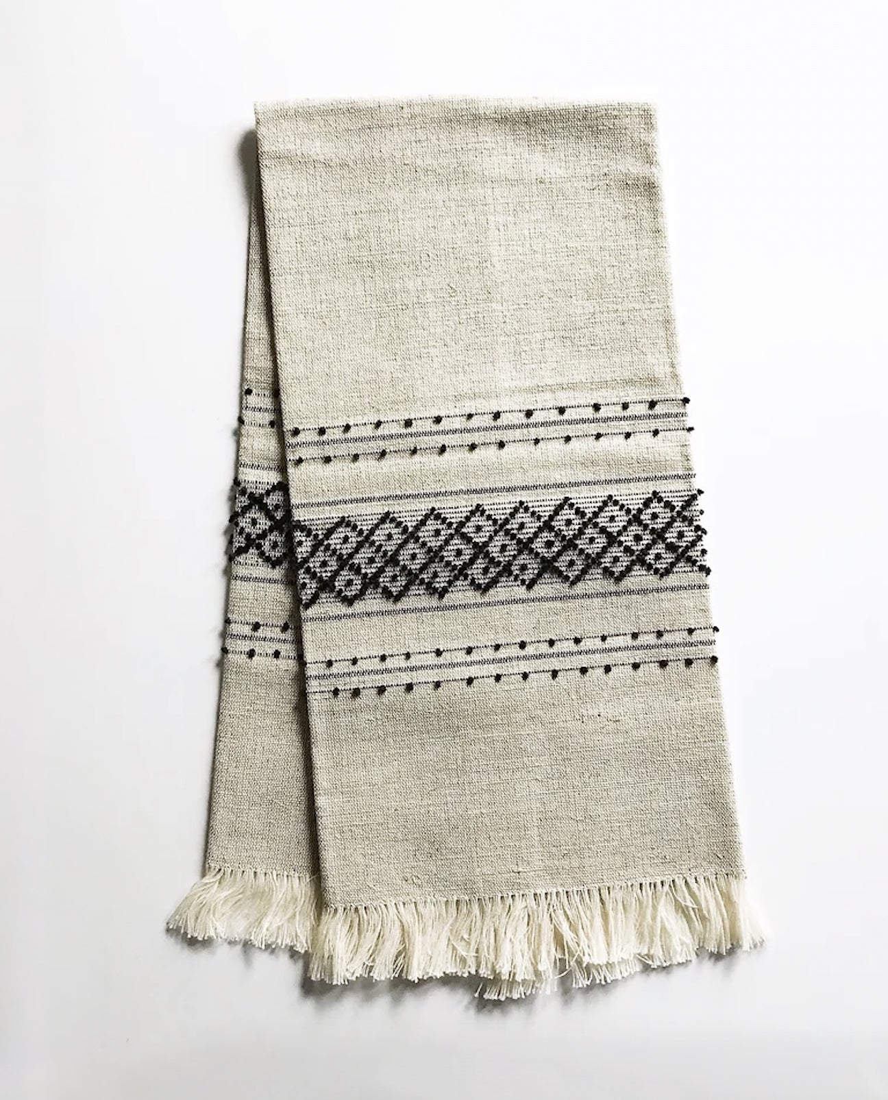 Caria-Casa Large Linen Towel in Natural