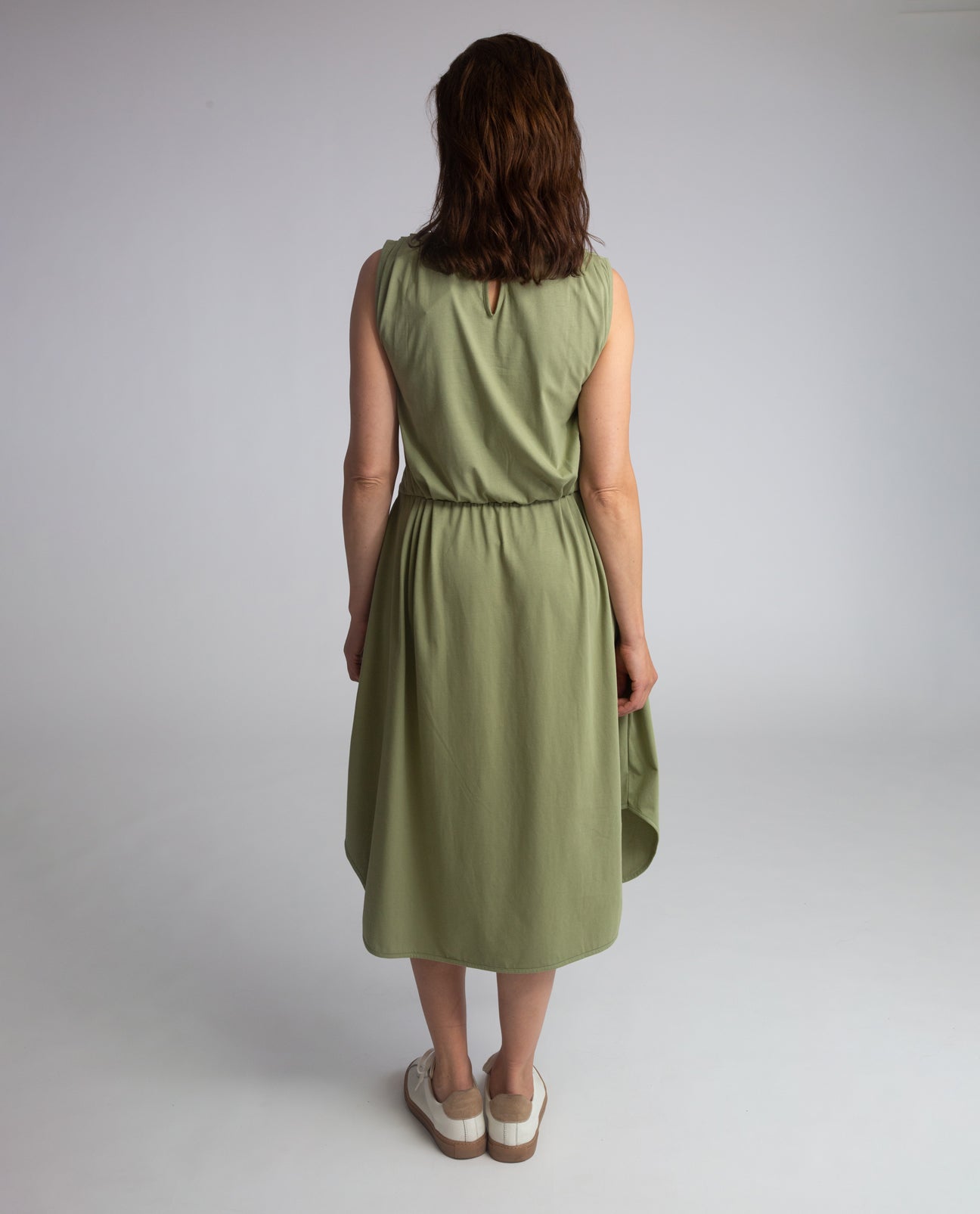 Mulberry Organic Cotton Dress In Sage