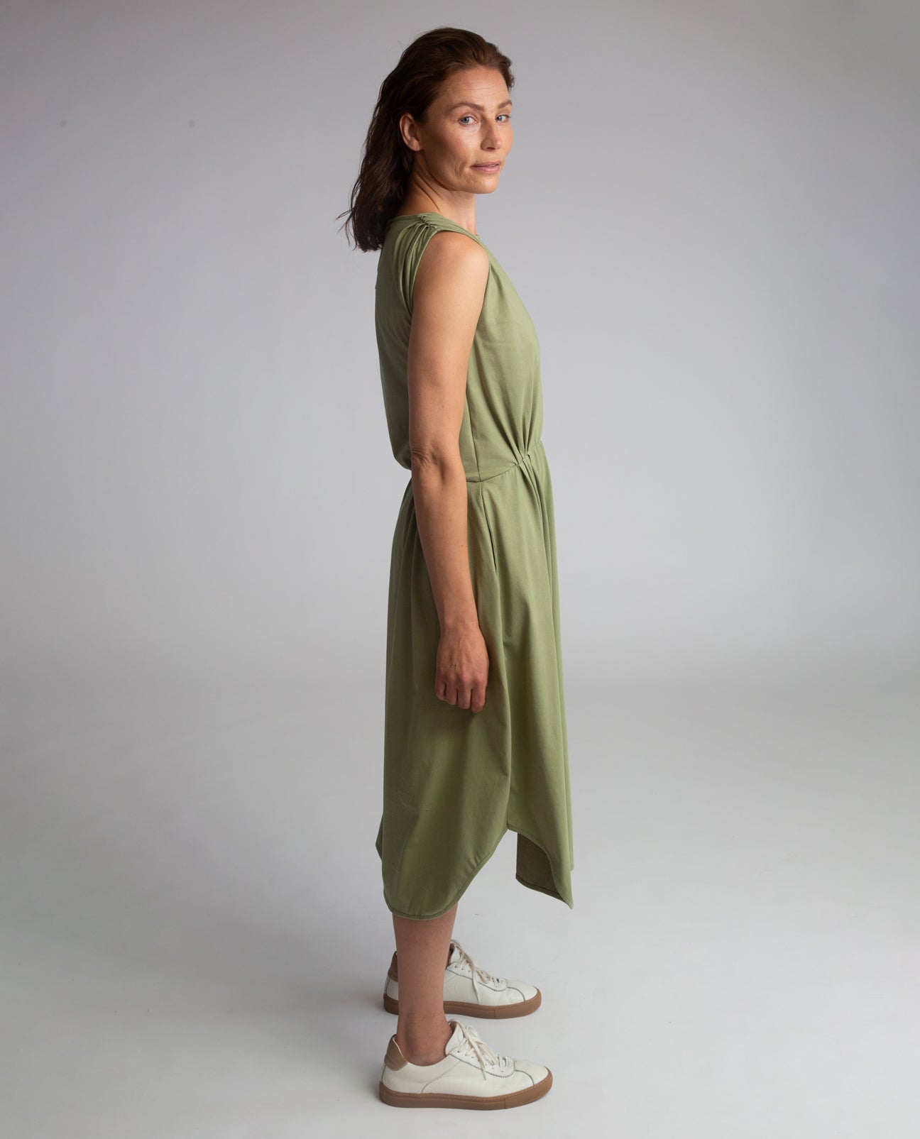 Mulberry Organic Cotton Dress In Sage