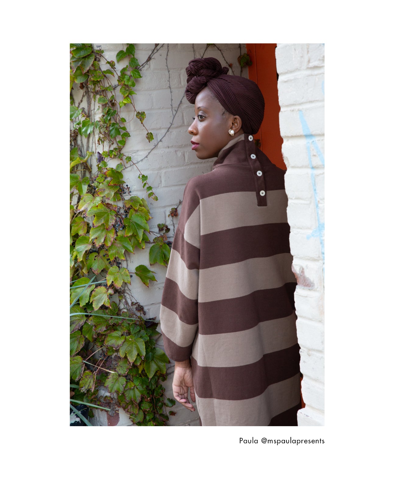 Xena-Sue Organic Cotton Dress In Chocolate & Mocha
