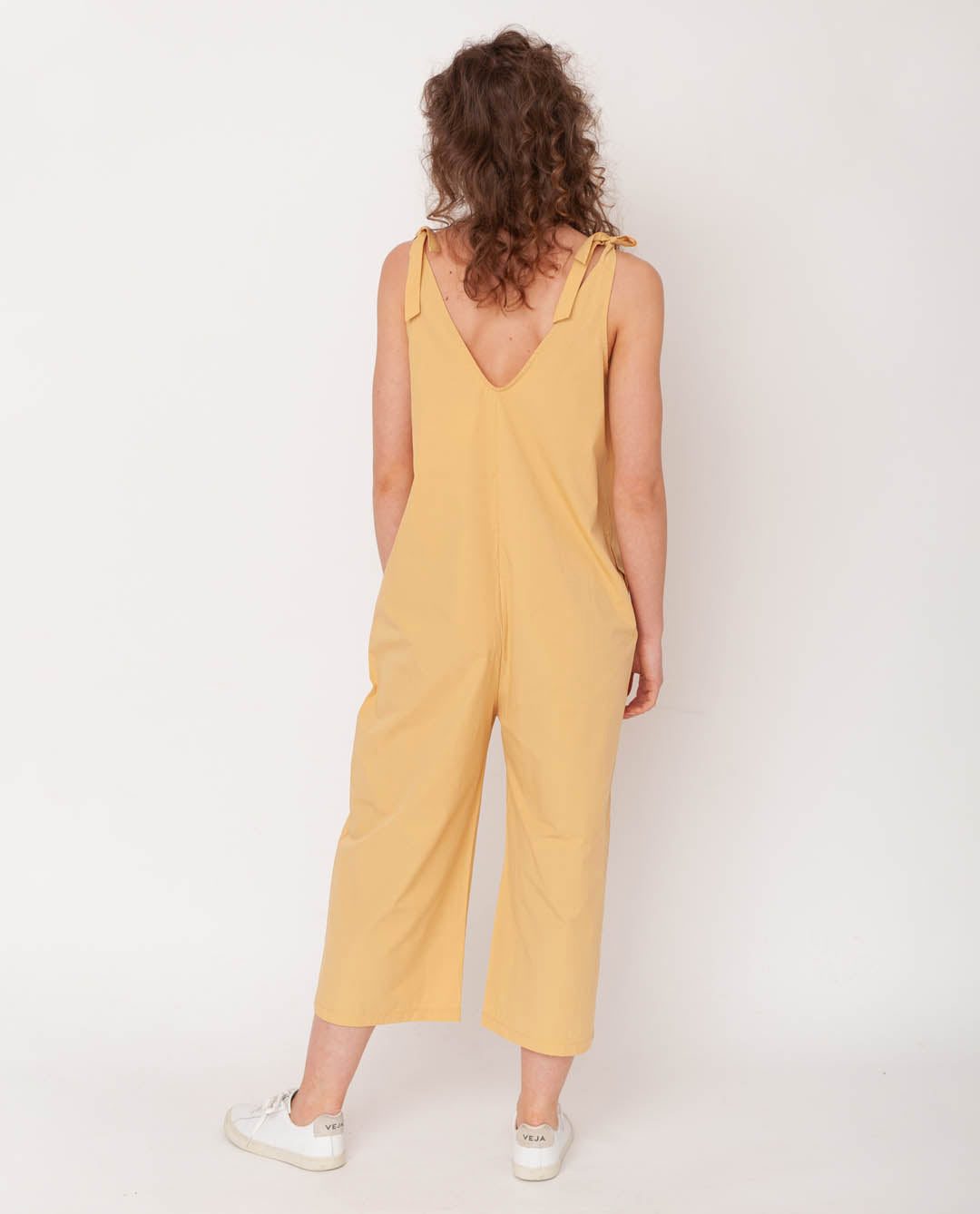 Penelope Organic Cotton Jumpsuit In Honey