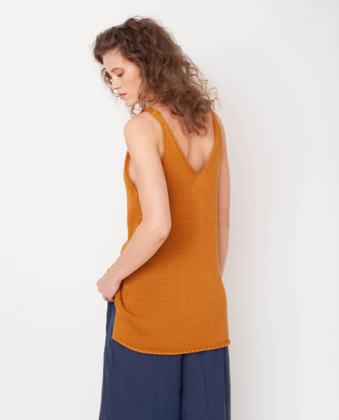 Stella Organi Cotton Vest In Sun