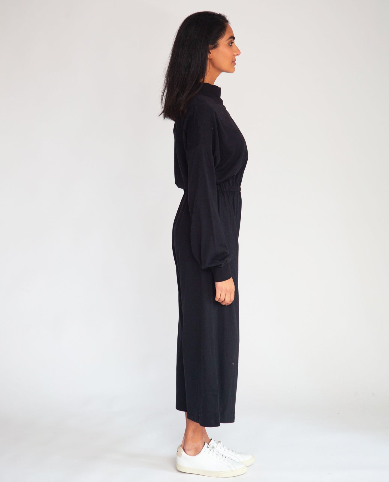 Tinley Organic Cotton Jumpsuit In Black