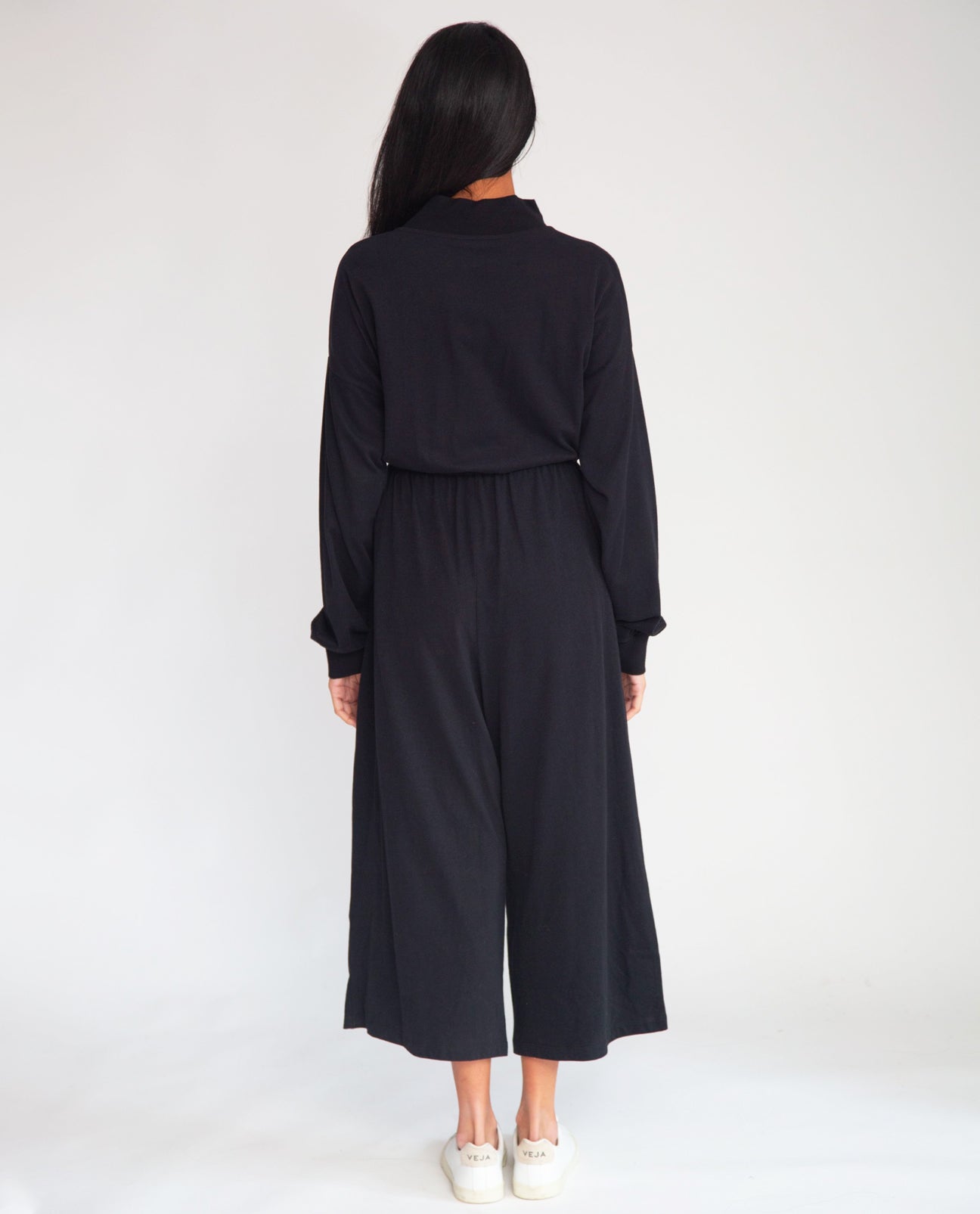 Tinley Organic Cotton Jumpsuit In Black