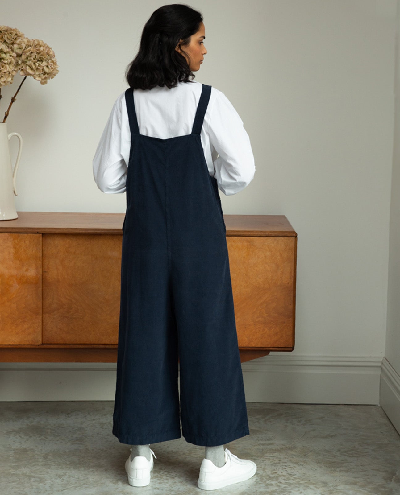 Unity-Ann Cord Jumpsuit In Navy