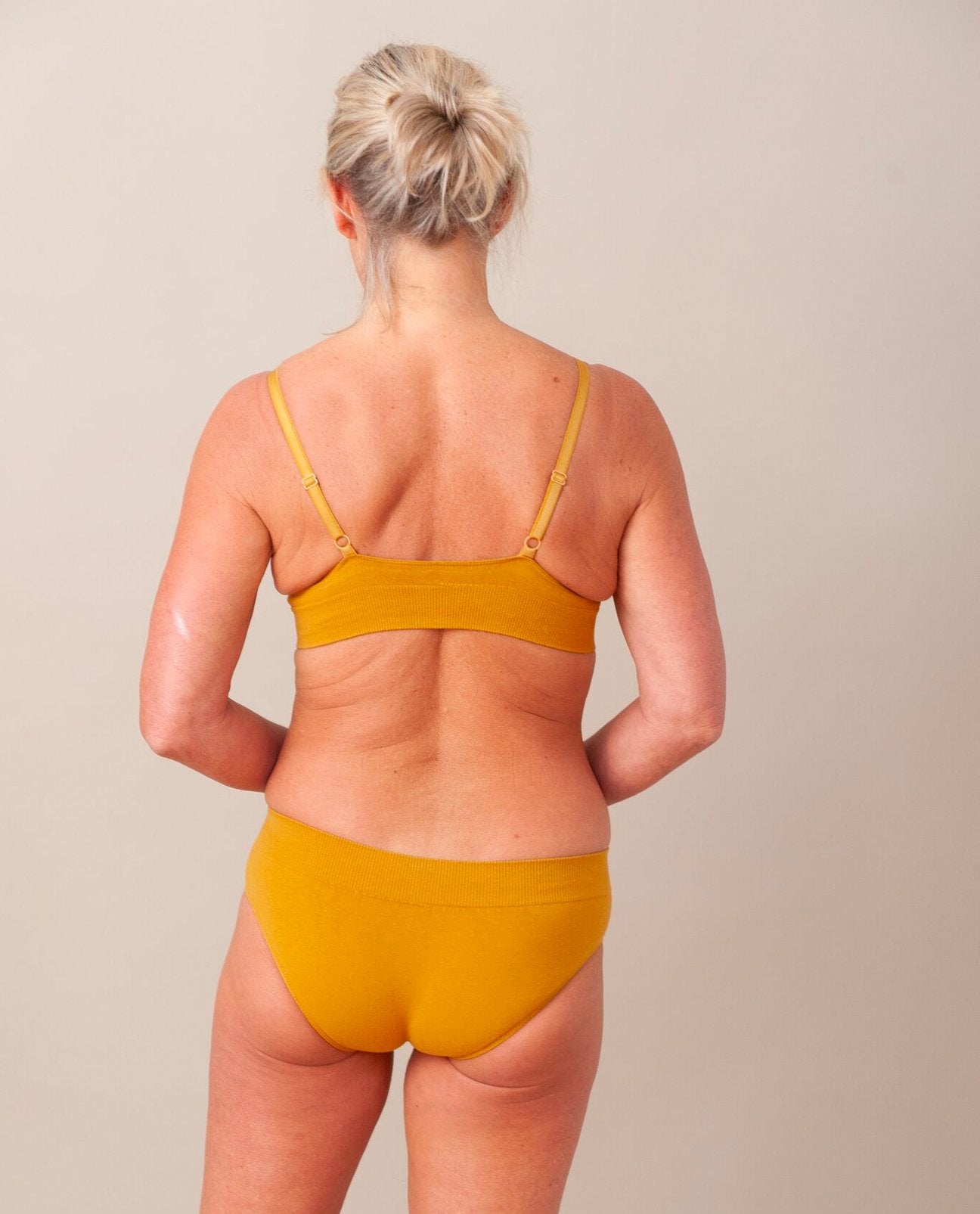 Vineta Organic Cotton Knicker In Ocre