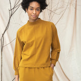 Maiya Organic Cotton Felpe Sweatshirt in Ochre