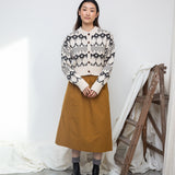 Sugi-Sue Organic Cotton Knitted Cardigan in Ecru Marl