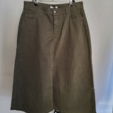 Shelby Organic Cotton Skirt In Army Size L Preloved