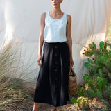 Ursa Organic Cotton Skirt in Black S Preloved
