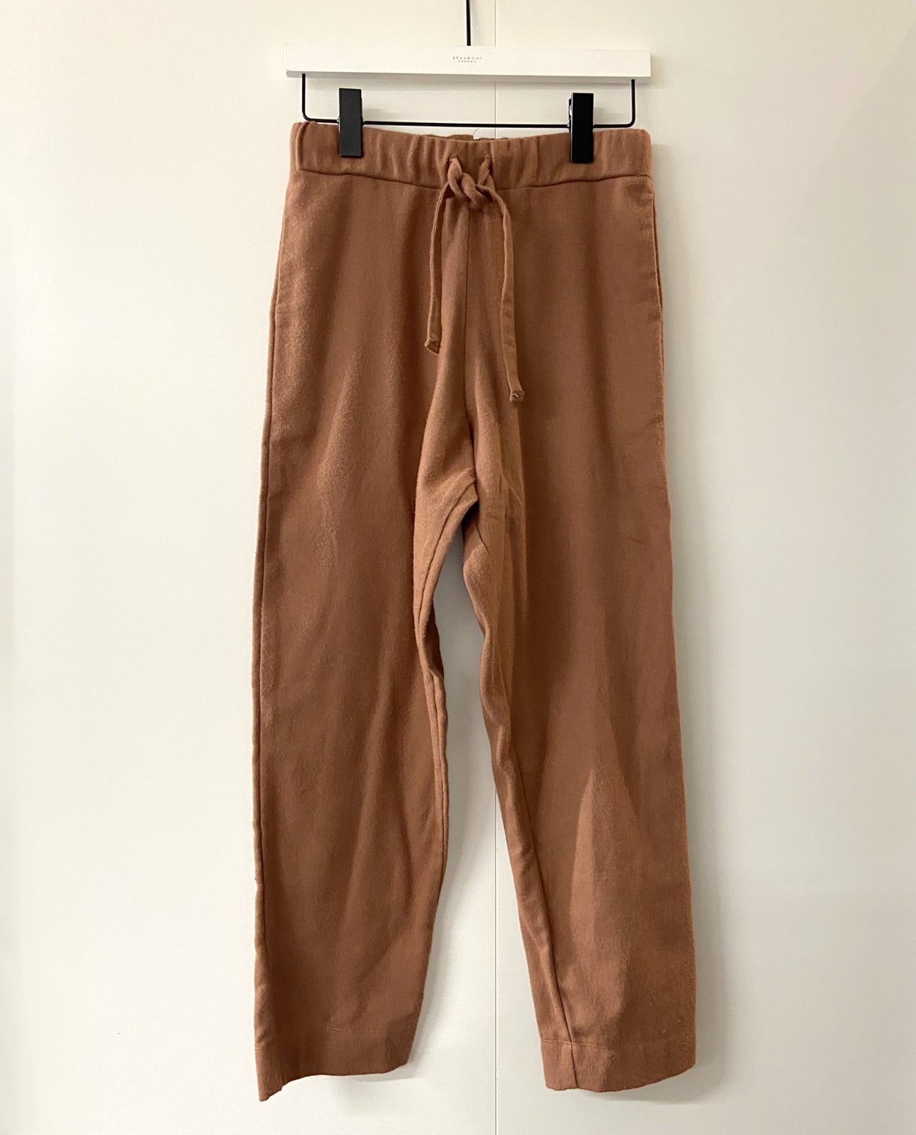 Maisie-Jane Organic Cotton Brushed Twill Trouser in Cinnamon