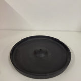 Ceramic Incense Plate in Graphite Black