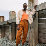 Vanora-May Linen Trousers in Pecan
