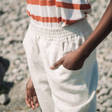 Vanora-May Linen Trousers in Stone