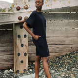 Toba Organic Cotton Dress in Black