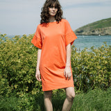 Toba Organic Cotton Dress in Coral