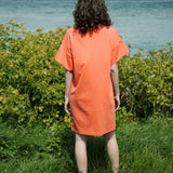 Toba Organic Cotton Dress in Coral