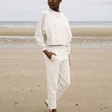 Ondine Organic Cotton Trousers in Stone