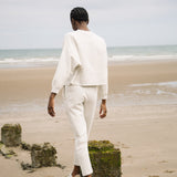 Ondine Organic Cotton Trousers in Stone