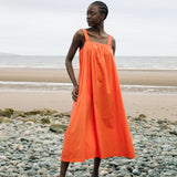 Onda Organic Cotton Dress in Coral