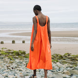Onda Organic Cotton Dress in Coral