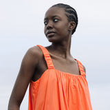 Onda Organic Cotton Dress in Coral