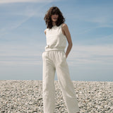 Nerida Organic Cotton Trousers in Stone