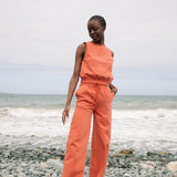 Nerida Organic Cotton Trousers in Rust