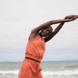 Nerida Organic Cotton Trousers in Rust