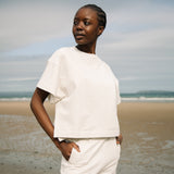 Meri Organic Cotton Top in Stone